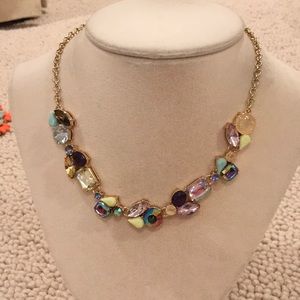 J.Crew  ladies mixed crystal necklace